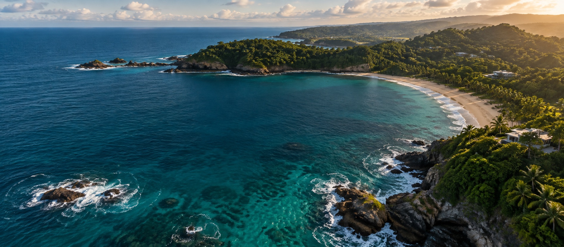 Illustrative Puerto Rico coastal landscape