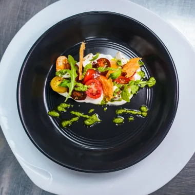A plated FlyDining dish